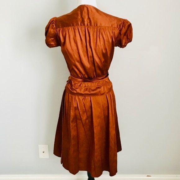 Calypso Christiane Celle Gorgeous 100% SILK Short Sleeve A-Line Wrap Dress! LOVE - Picture 6 of 7